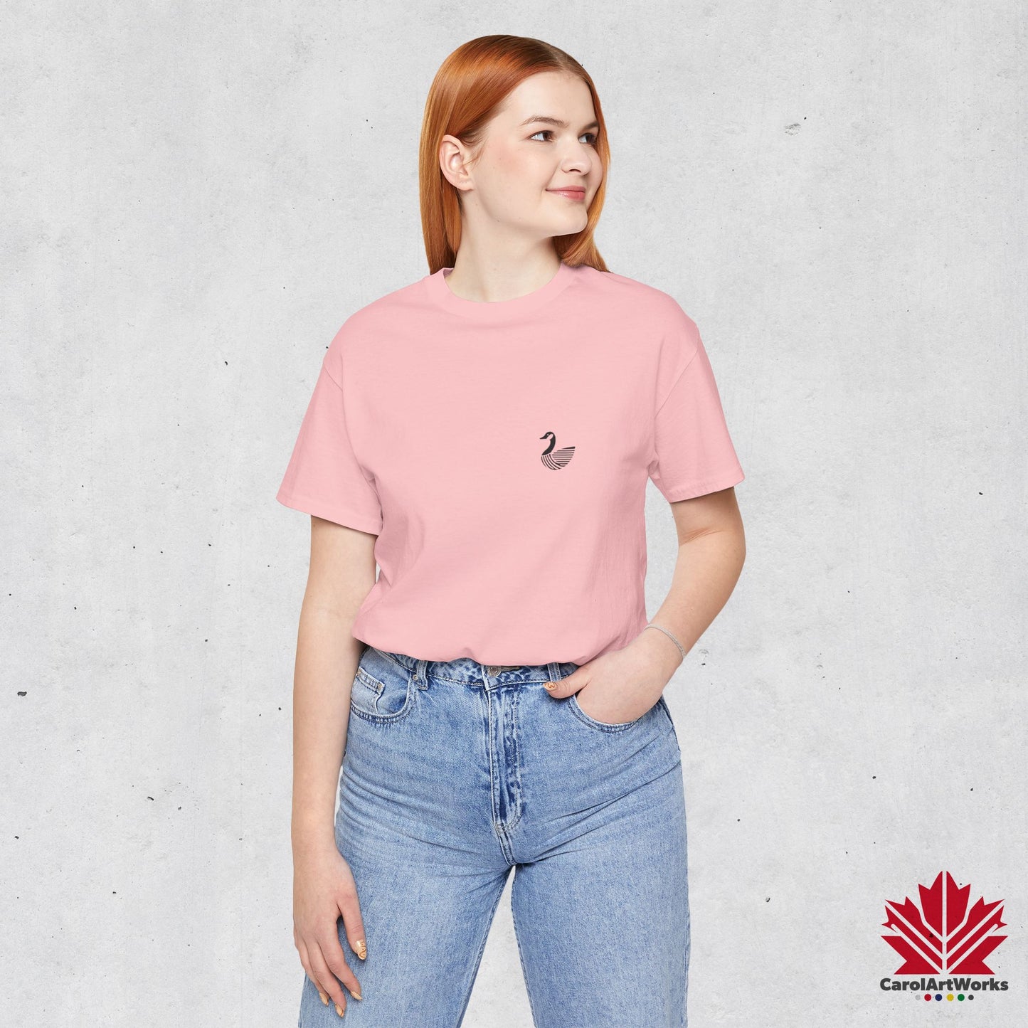 scandinavian minimalistic CANADA GOOSE Design Unisex Short Sleeve Tee - Soft and Comfortable, Perfect for Everyday Wear and Nature Lovers
