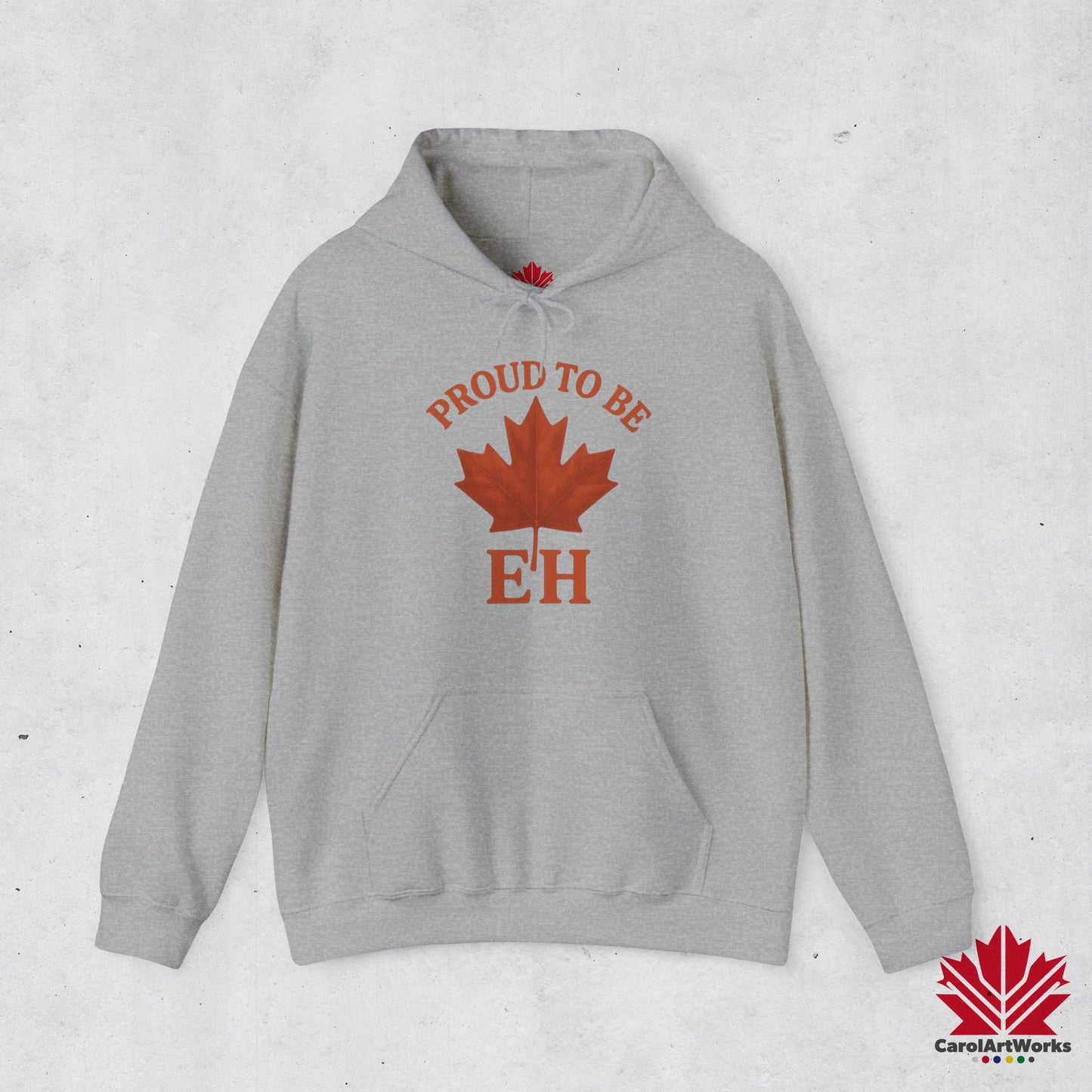 Fier d'être EH – Sweat à capuche confortable avec Maple Attitude