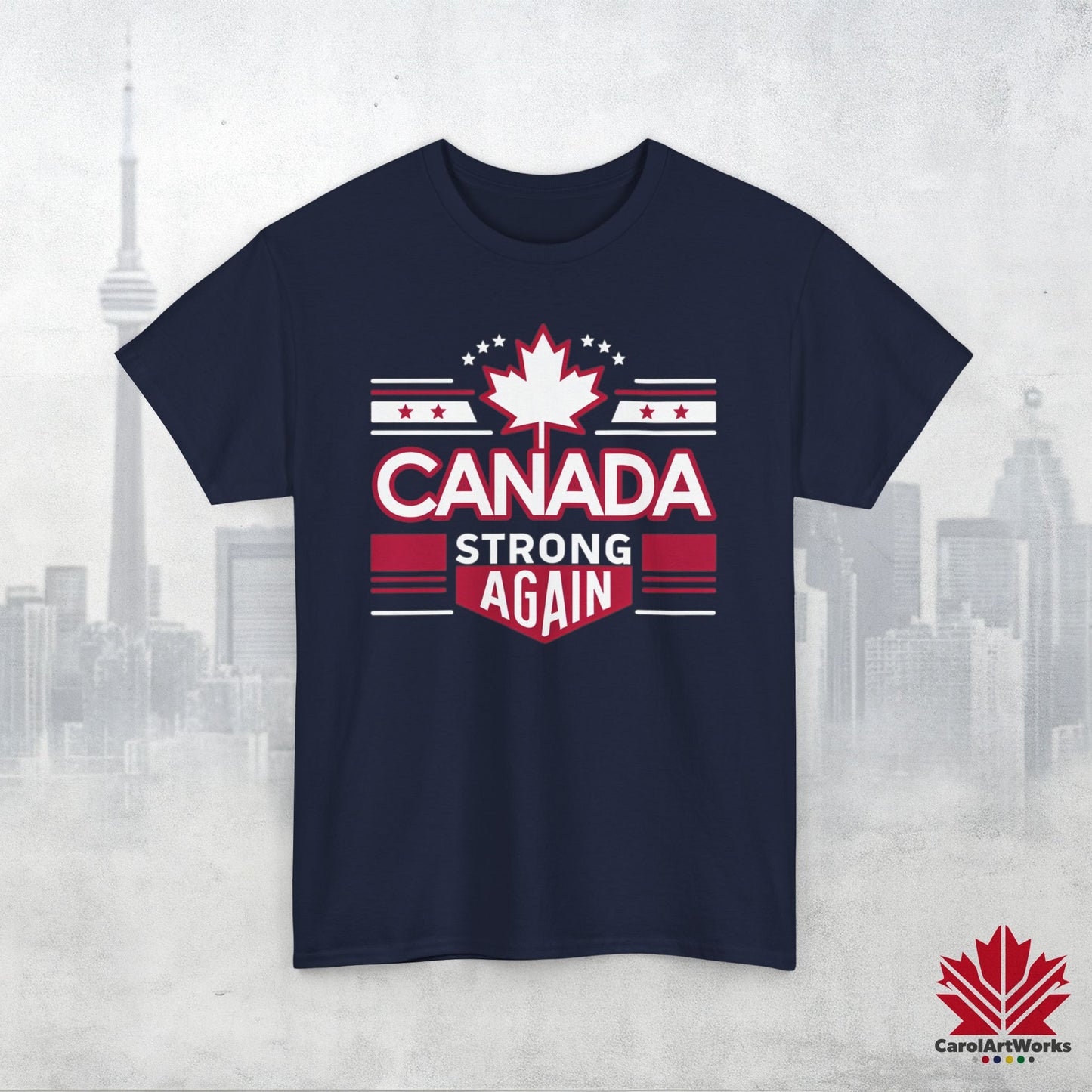 “Canada Strong Again” Unisex Cotton Tee – Comfortable Casual Wear