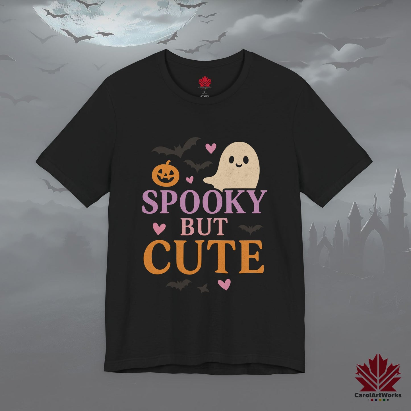 Spooky But Cute – Unisex Halloween Shirt with Cute Ghosty Vibes