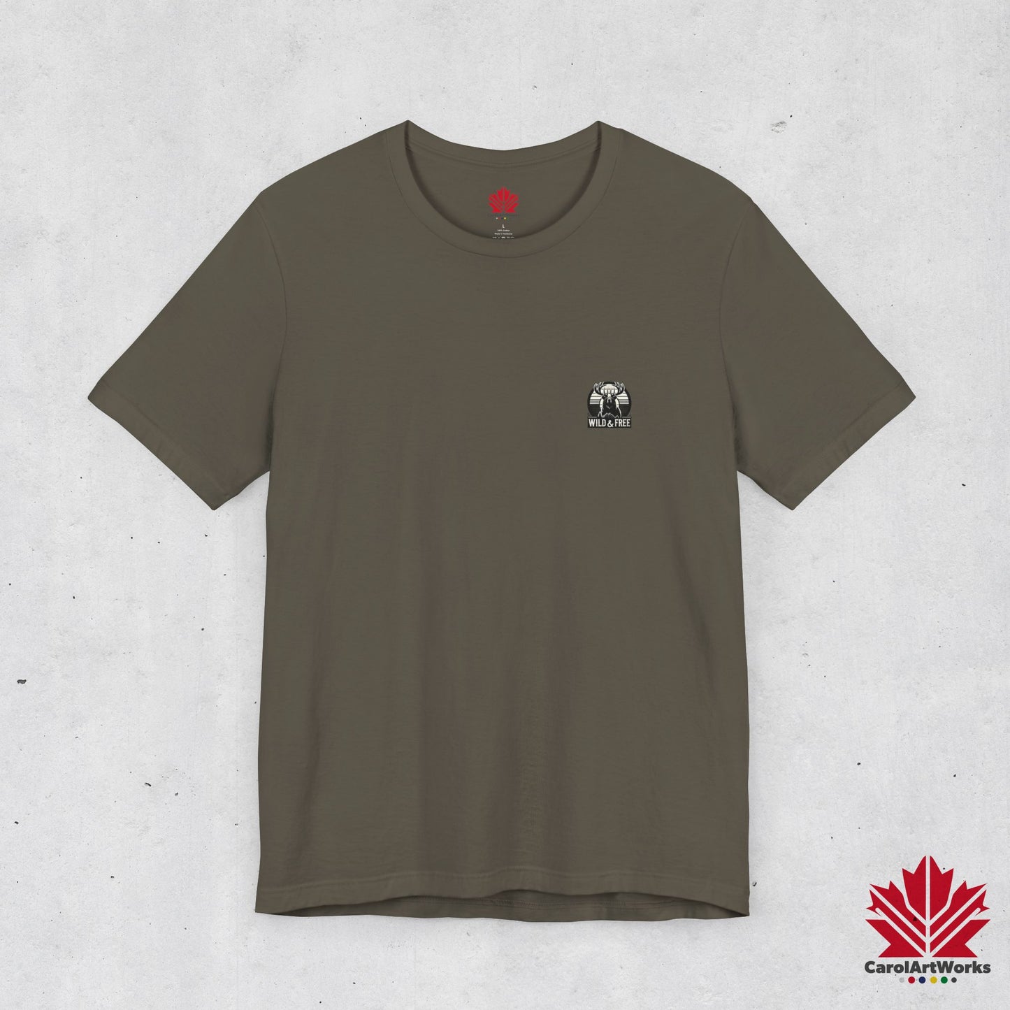 “Wild & Free” Unisex Short Sleeve Tee – Nature Inspired Graphic T-Shirt