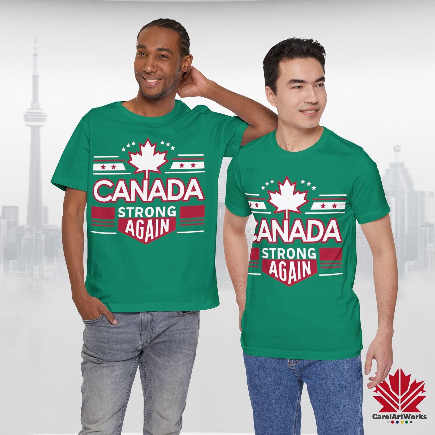 “Canada Strong Again” Unisex Short Sleeve Tee – Comfortable Casual Wear