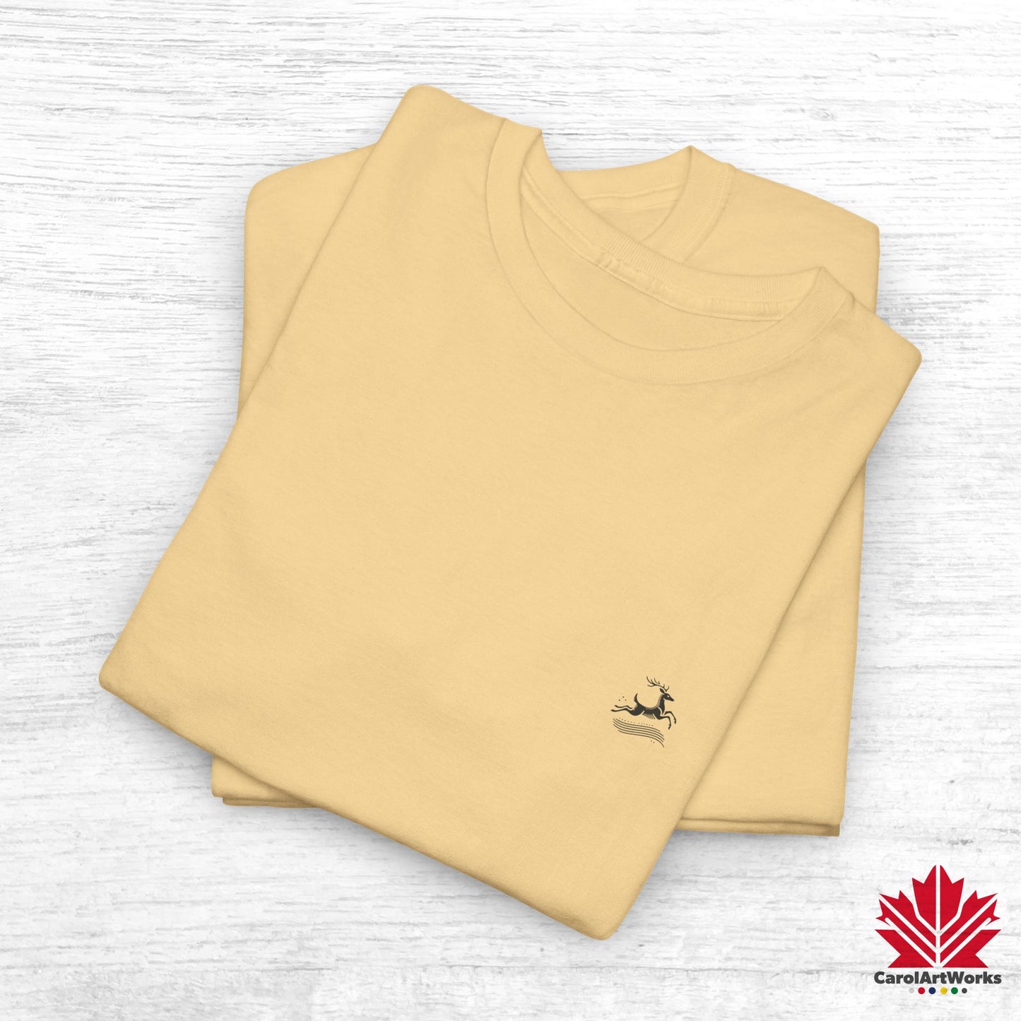 scandinavian minimalistic DEER Design Unisex Cotton Tee – Casual Stylish Comfort