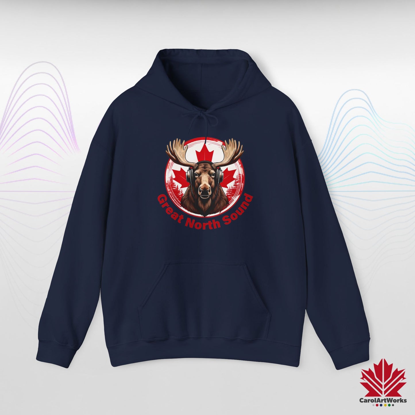 Sweat à capuche « Great North Sound » à l'ambiance canadienne chaleureuse