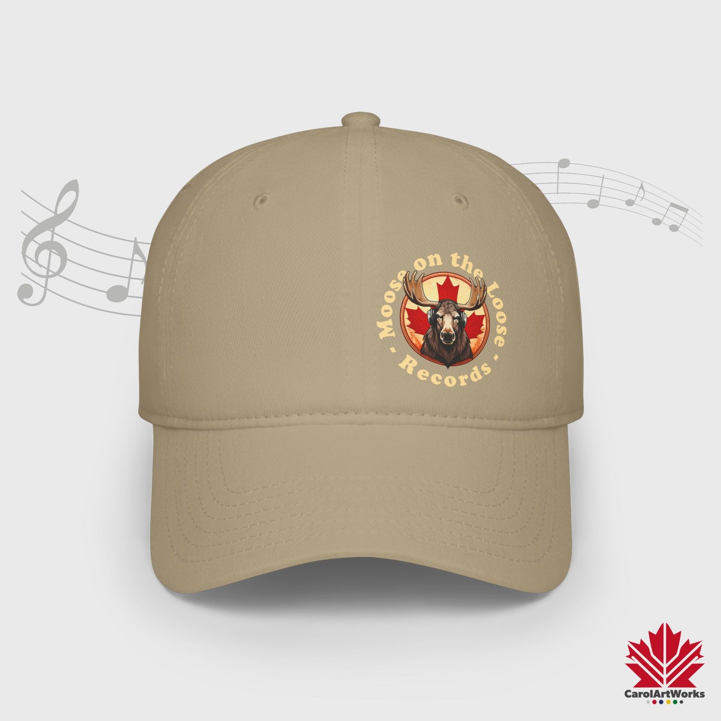 "Moose on the Loose Records" Baseball Cap - Perfect Gift for Music Lovers