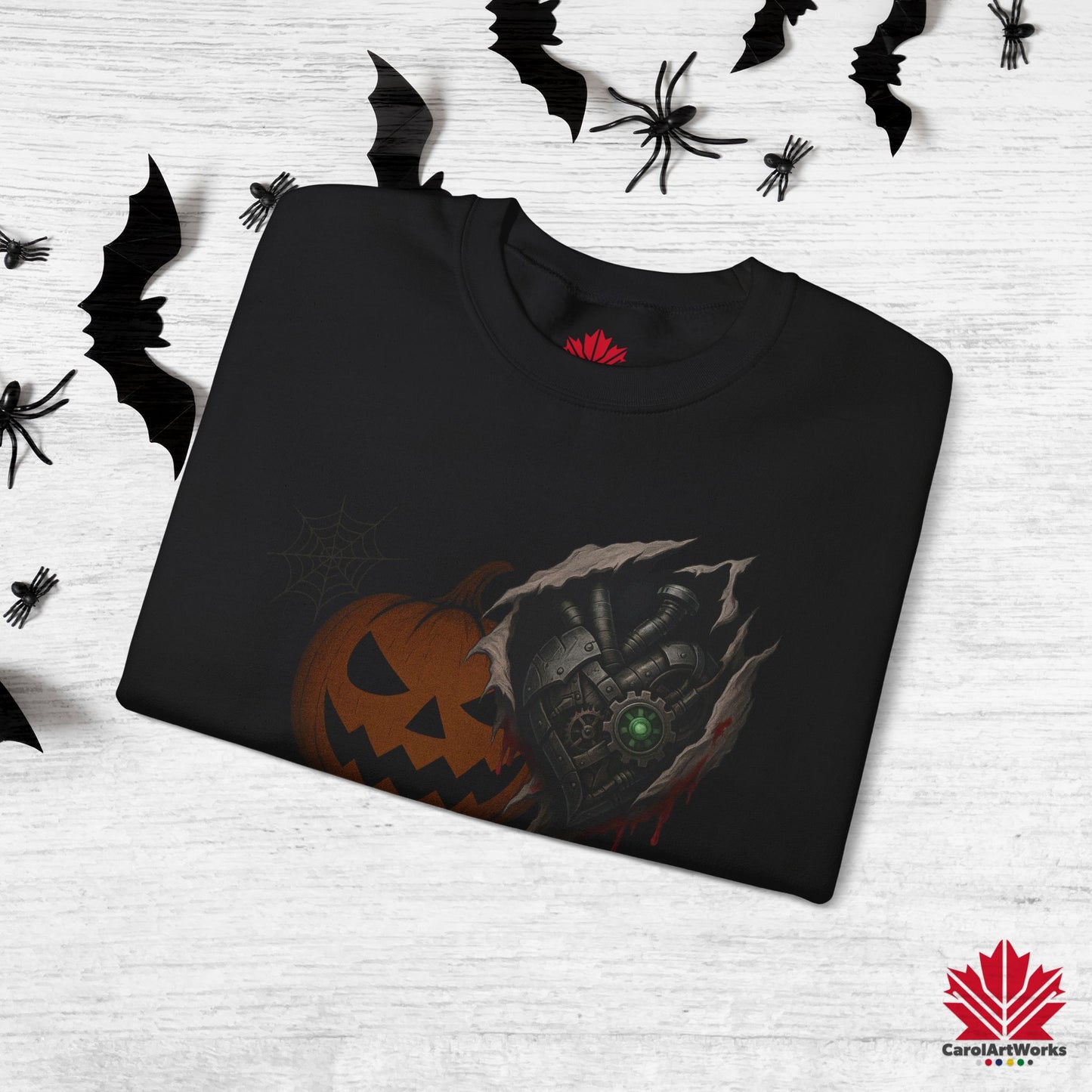 Clockwork Heart Halloween Sweatshirt – Cozy Gothic Steampunk Style