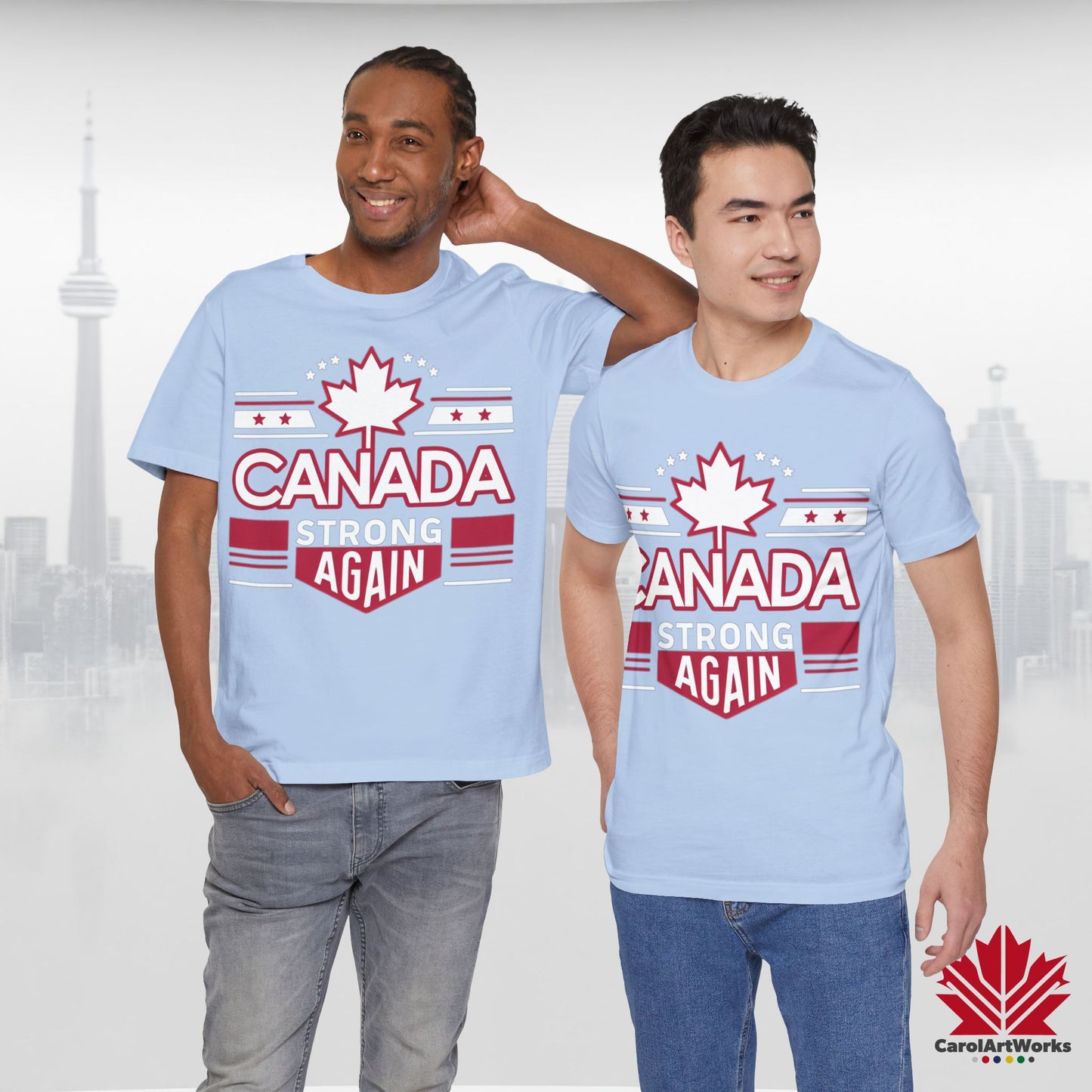 “Canada Strong Again” Unisex Short Sleeve Tee – Comfortable Casual Wear