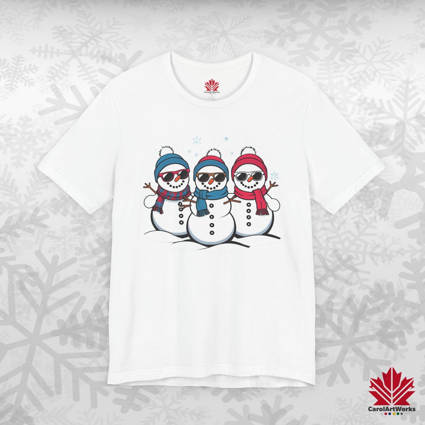 Cool Snow Squad | Funny Snowman Christmas Shirt | Matching Family Tee – Canadian-Made, Premium Cotton