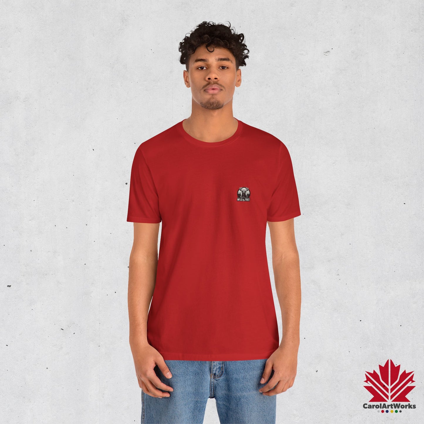 “Wild & Free” Unisex Short Sleeve Tee – Nature Inspired Graphic T-Shirt