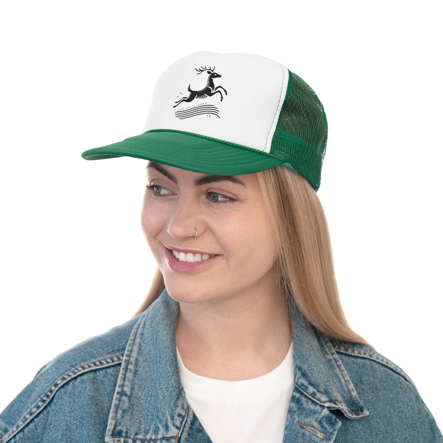 scandinavian minimalistic DEER Design β Wildlife-Inspired Trucker Cap