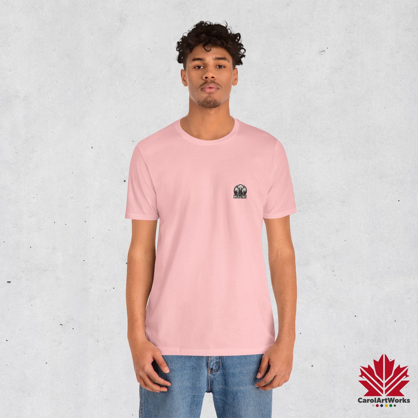 “Wild & Free” Unisex Short Sleeve Tee – Nature Inspired Graphic T-Shirt