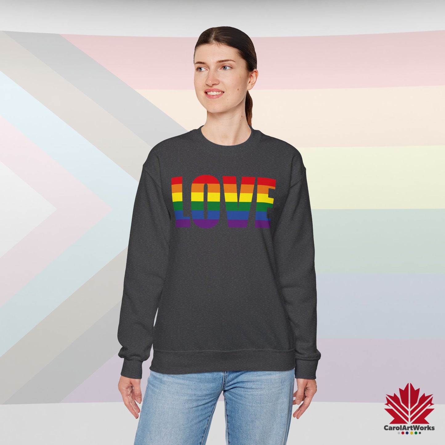 LOVE - Pride Toronto Crewneck Sweatshirt – Unisex Fit – Cozy & Bold