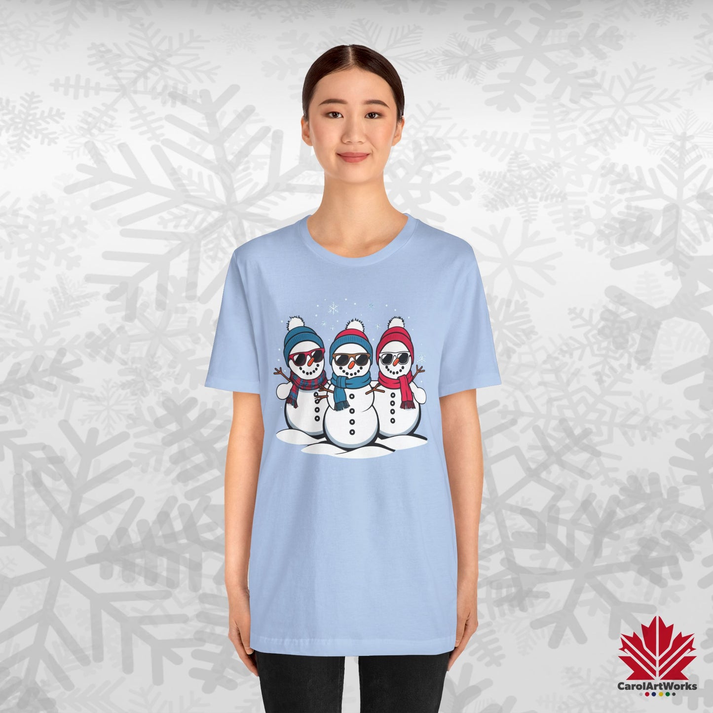 Cool Snow Squad | Funny Snowman Christmas Shirt | Matching Family Tee – Canadian-Made, Premium Cotton