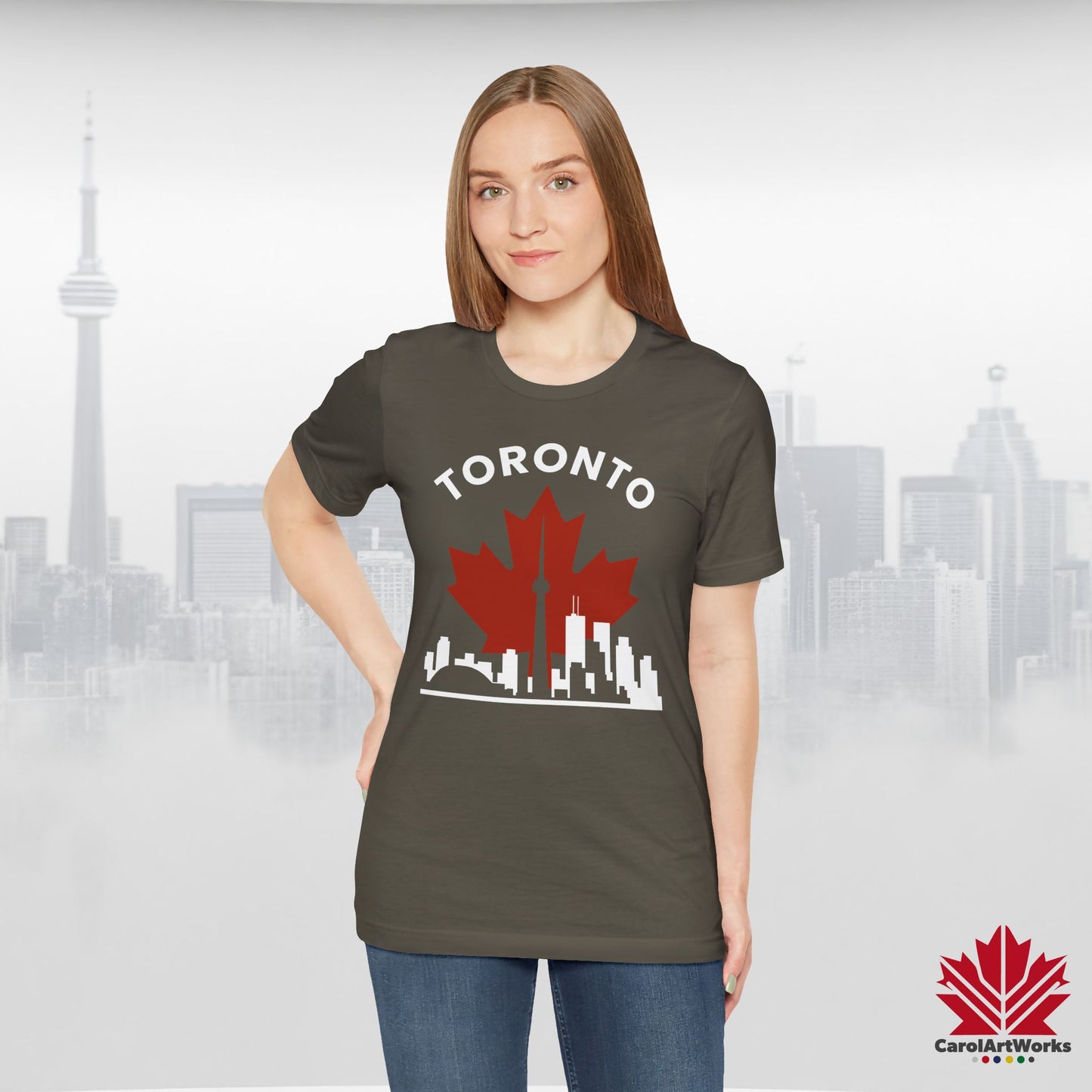 T-shirt Toronto Leafline Premium pour une allure canadienne décontractée