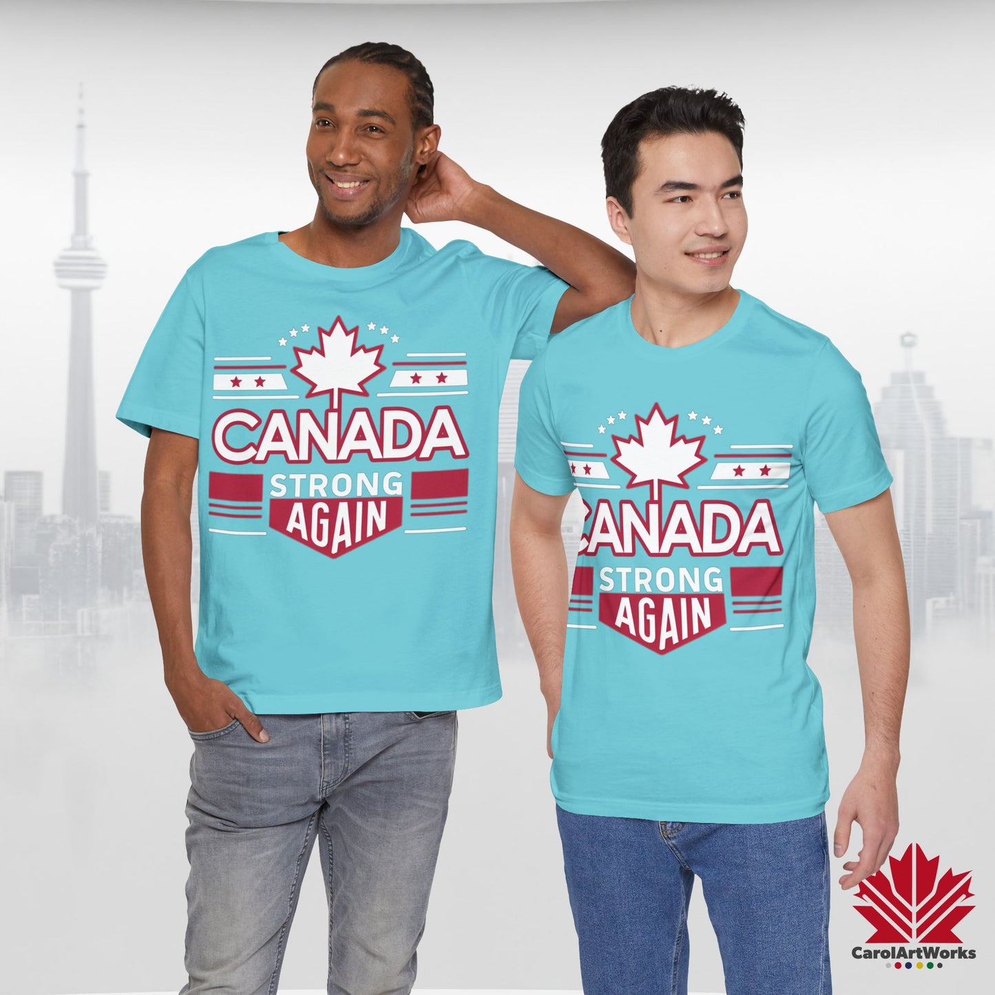 “Canada Strong Again” Unisex Short Sleeve Tee – Comfortable Casual Wear