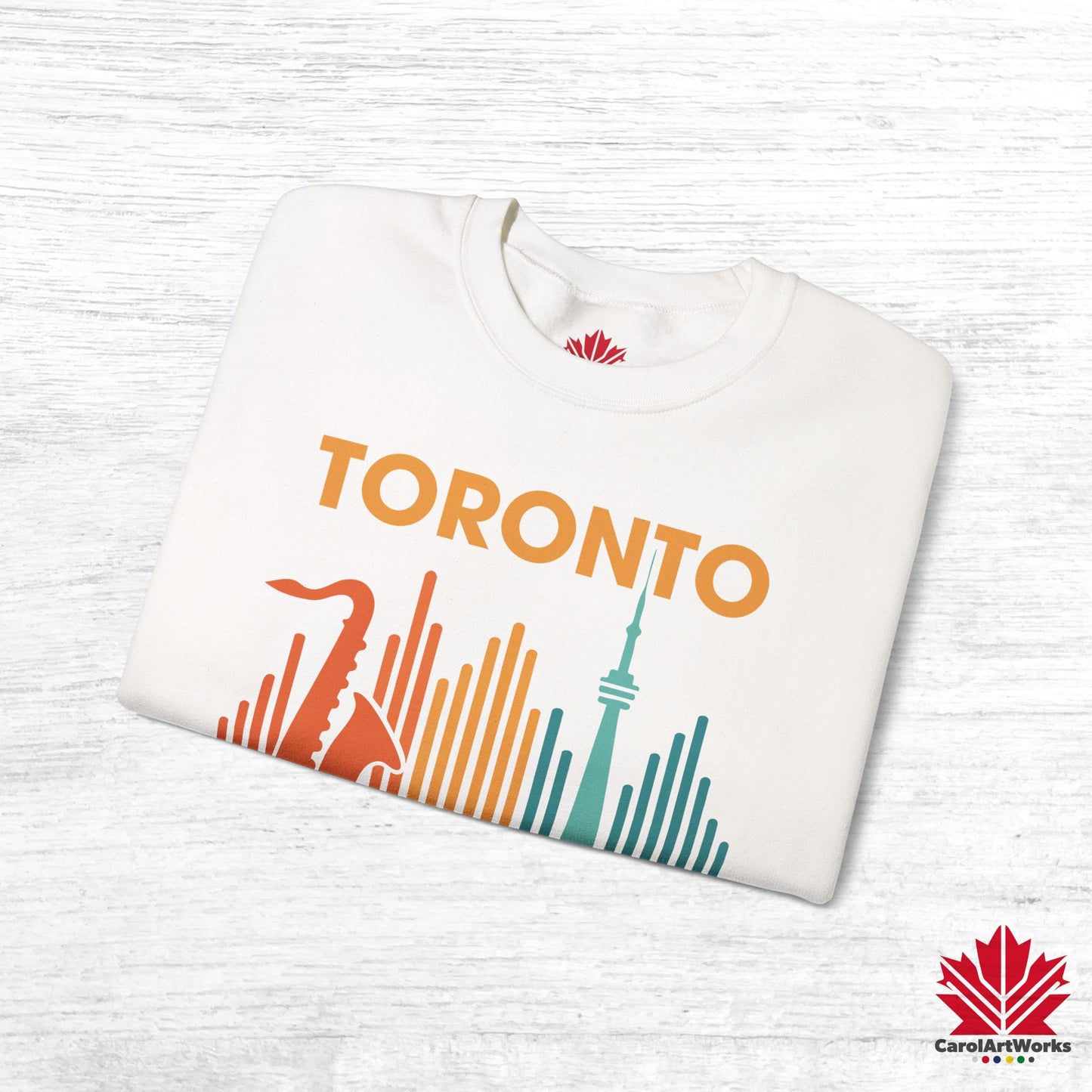 Toronto Jazzin' the 6ix – Pull ras du cou confortable pour les balades sonores nocturnes