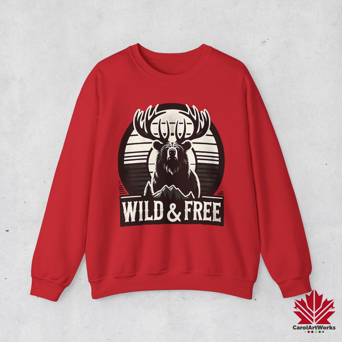 “Wild & Free” Unisex Sweatshirt – Cozy Everyday Essential