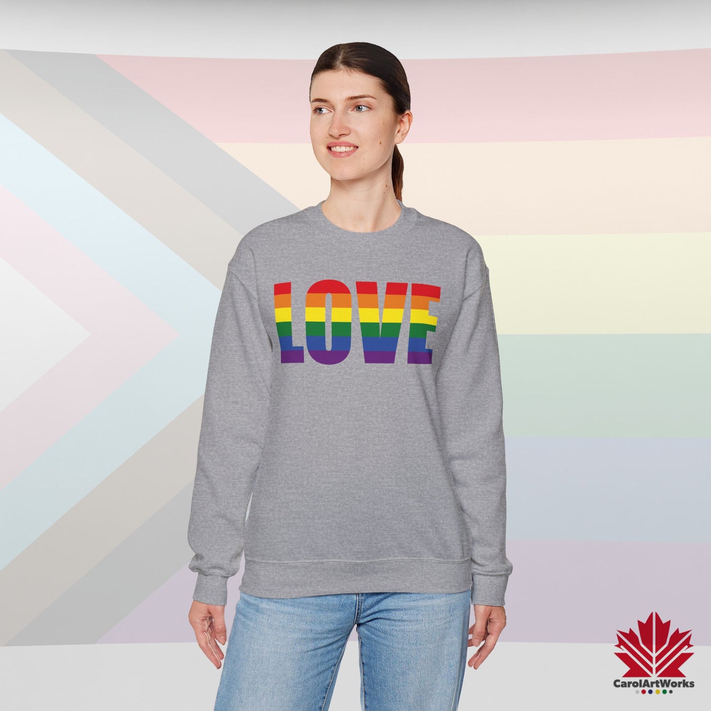 LOVE - Pride Toronto Crewneck Sweatshirt – Unisex Fit – Cozy & Bold
