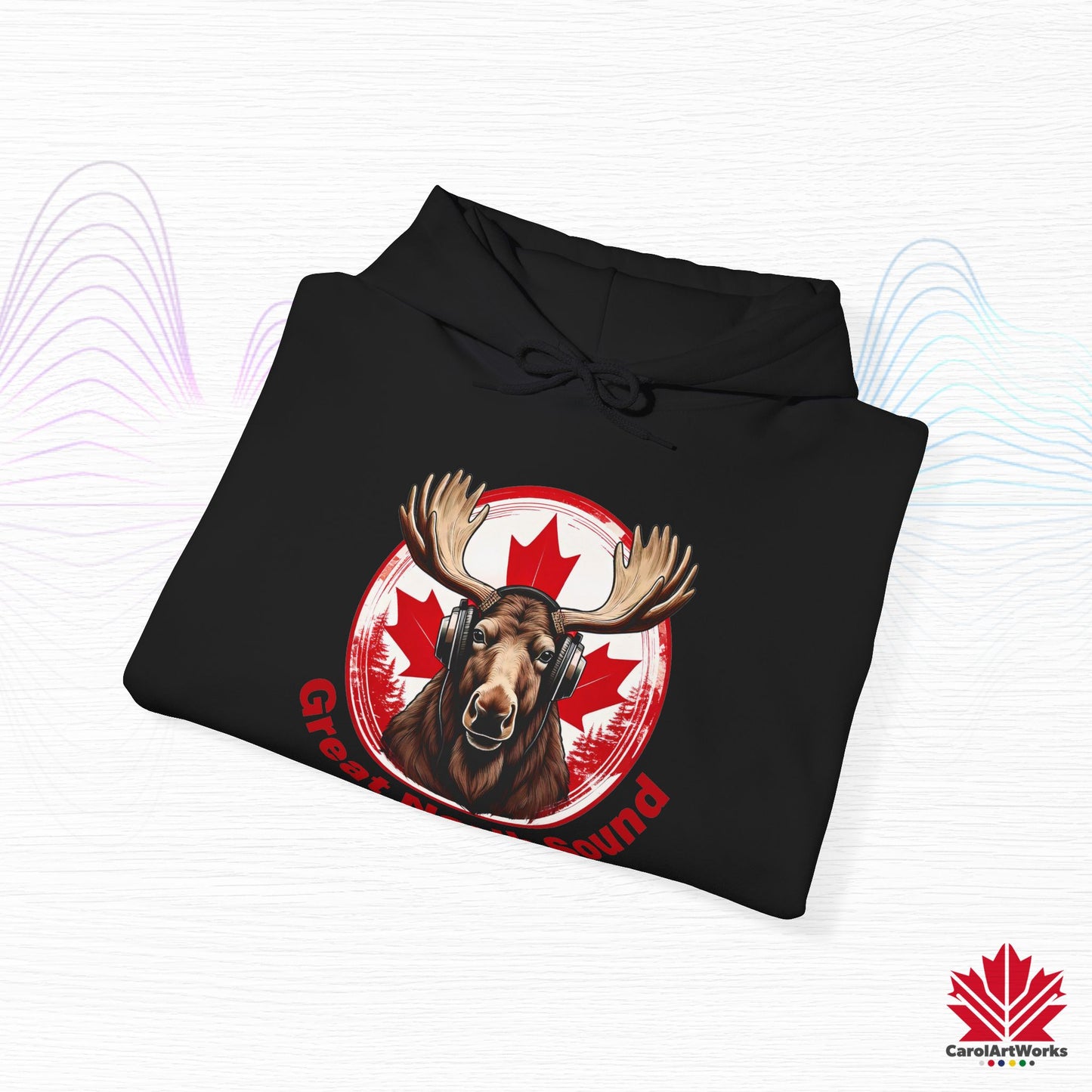 Sweat à capuche « Great North Sound » à l'ambiance canadienne chaleureuse