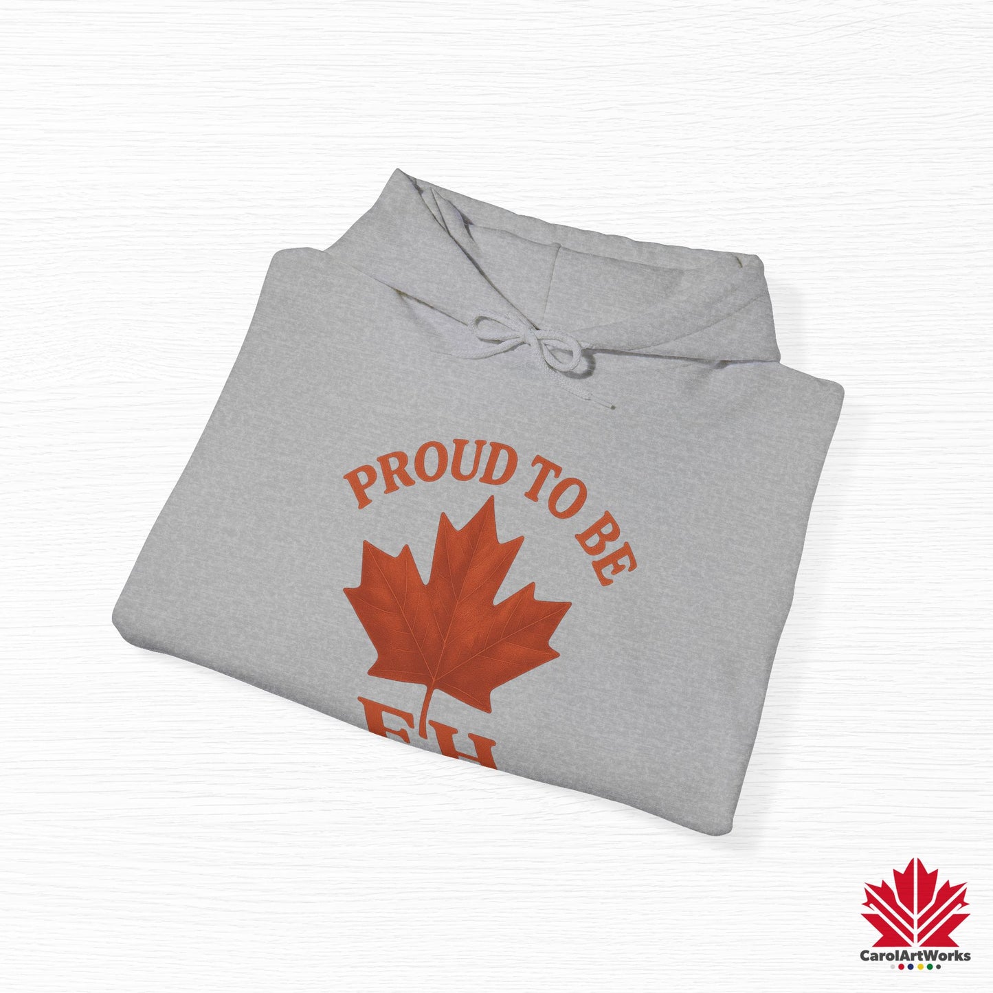Fier d'être EH – Sweat à capuche confortable avec Maple Attitude
