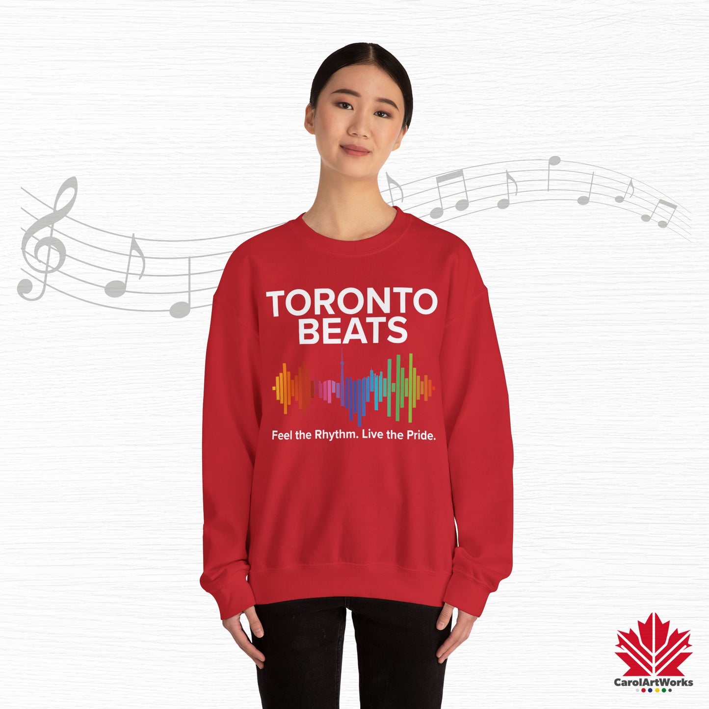 Sweat-shirt Toronto Beats Pride – Journées de détente. Âme chaleureuse.