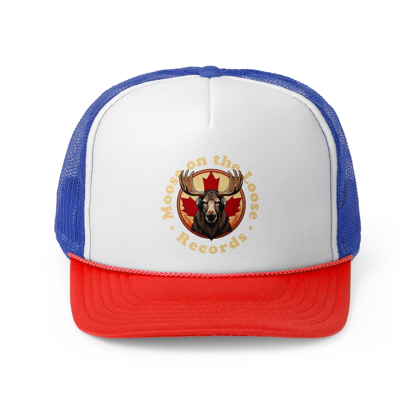 “Moose on the Loose Records” Trucker Hat – Musical Retro Style Hat
