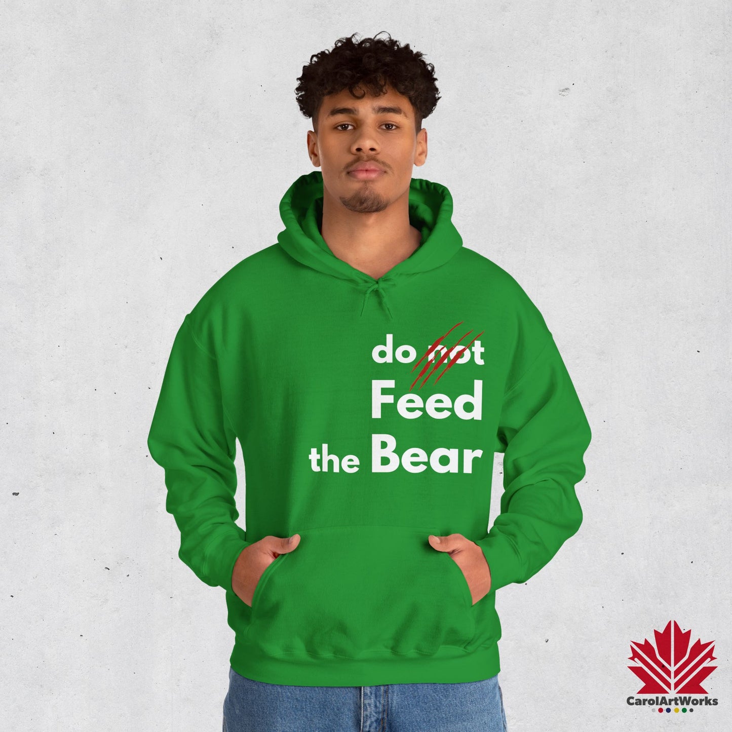 Funny “Do Not Feed the Bear” Unisex Hoodie – Perfect for Outdoor Lovers
