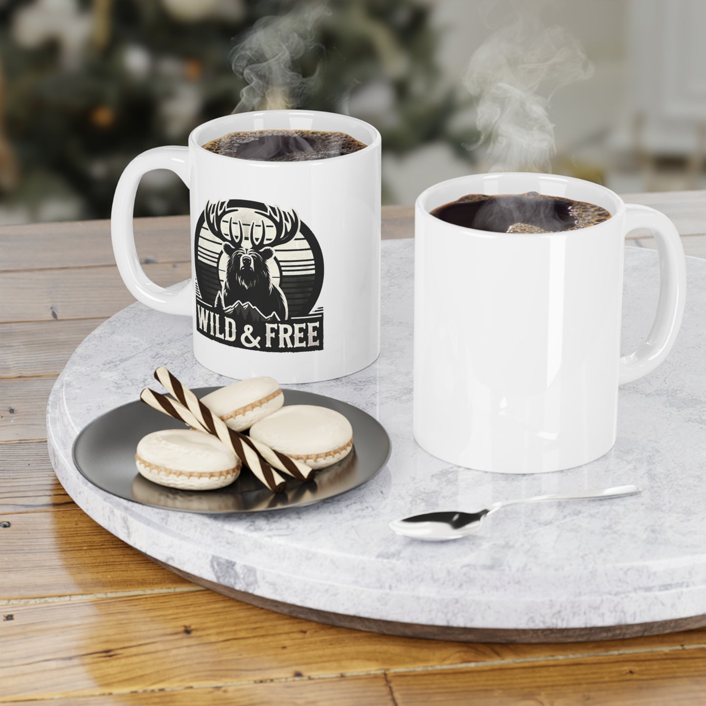 "Wild & Free" Ceramic Mug for Nature Lovers (11oz, 15oz, 20oz)