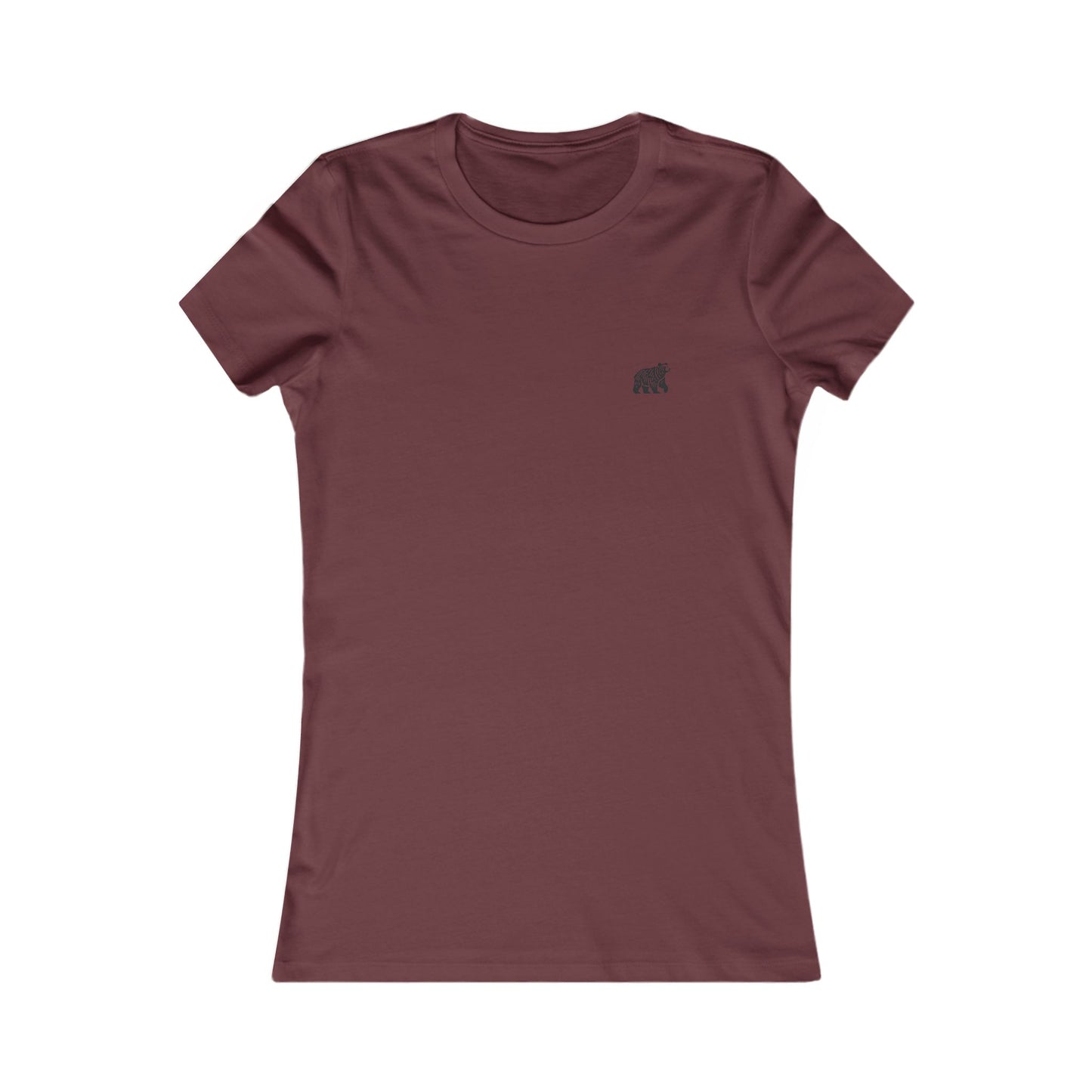 scandinavian minimalistic BEAR Design Women’s Favorite Tee – Perfect for Casual Wear and Nature Lovers