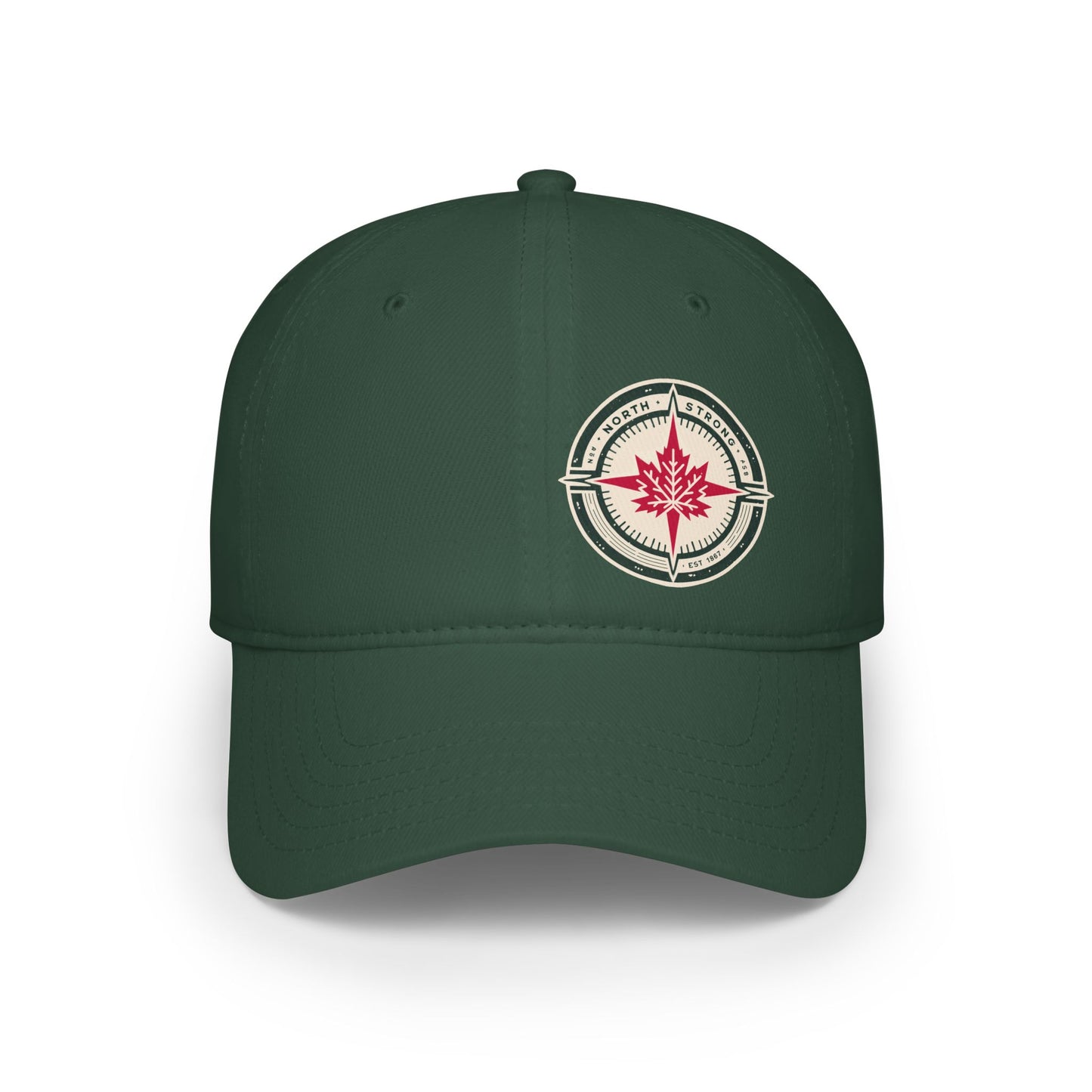 Casquette de baseball élégante « North Strong » avec motif boussole – Chapeau tendance