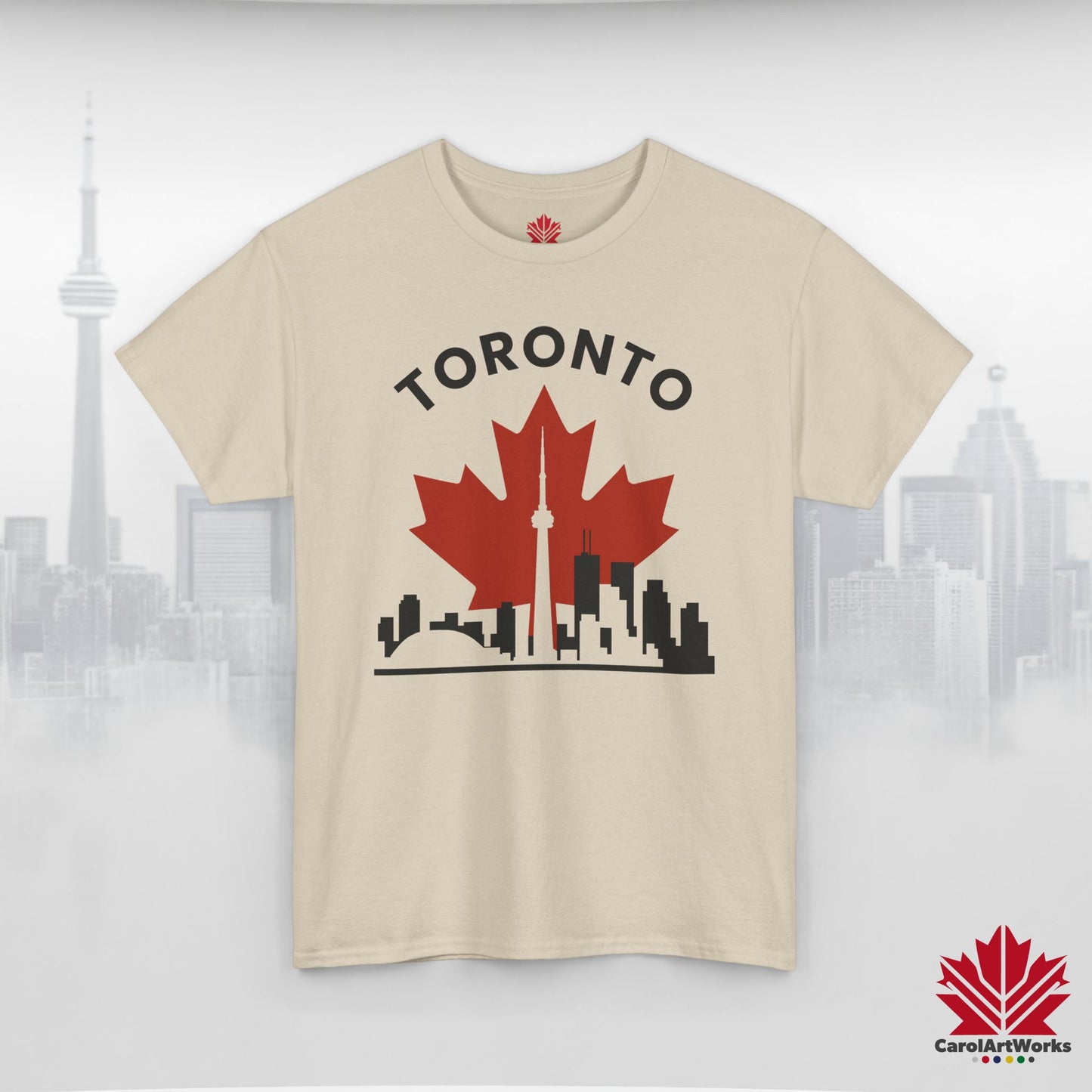 Toronto Leafline Cotton Tee for Urban Pride Vibes