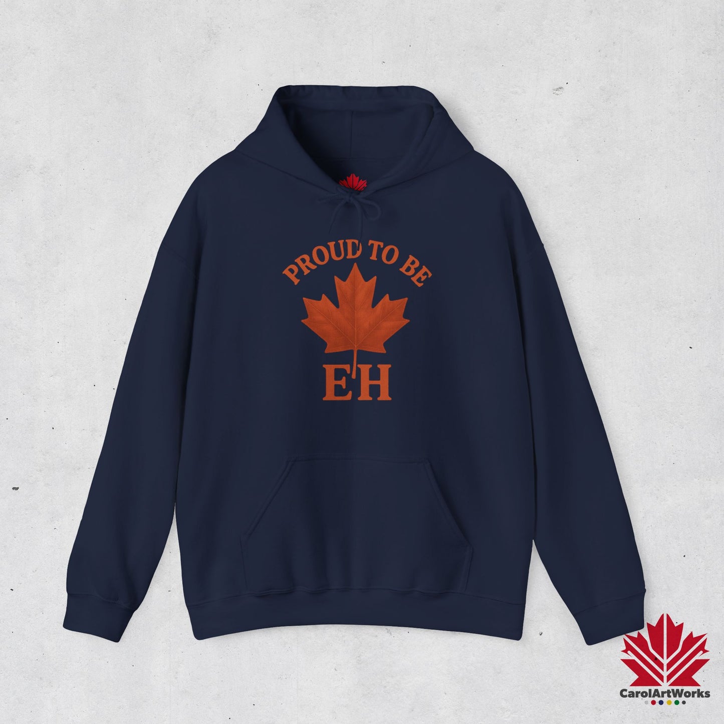 Fier d'être EH – Sweat à capuche confortable avec Maple Attitude