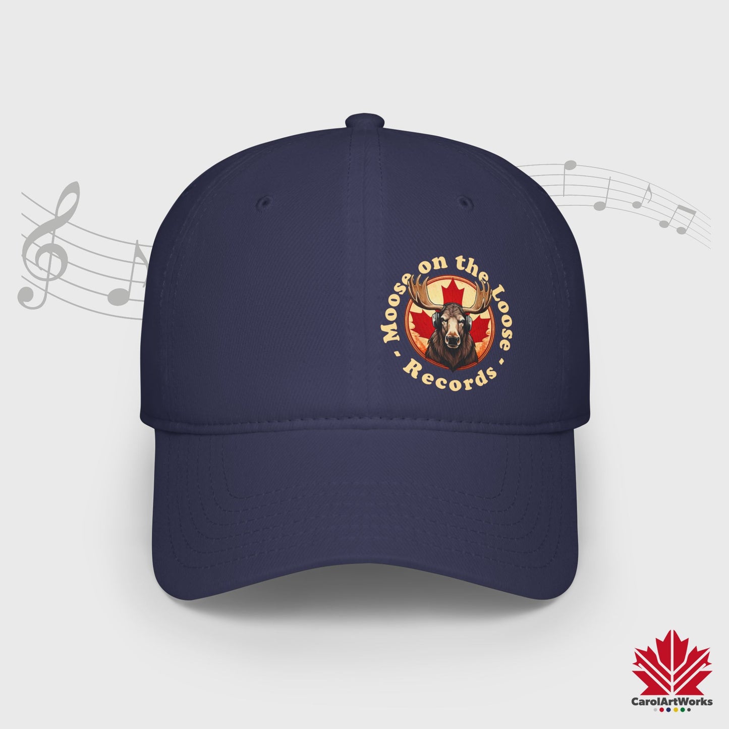 "Moose on the Loose Records" Baseball Cap - Perfect Gift for Music Lovers