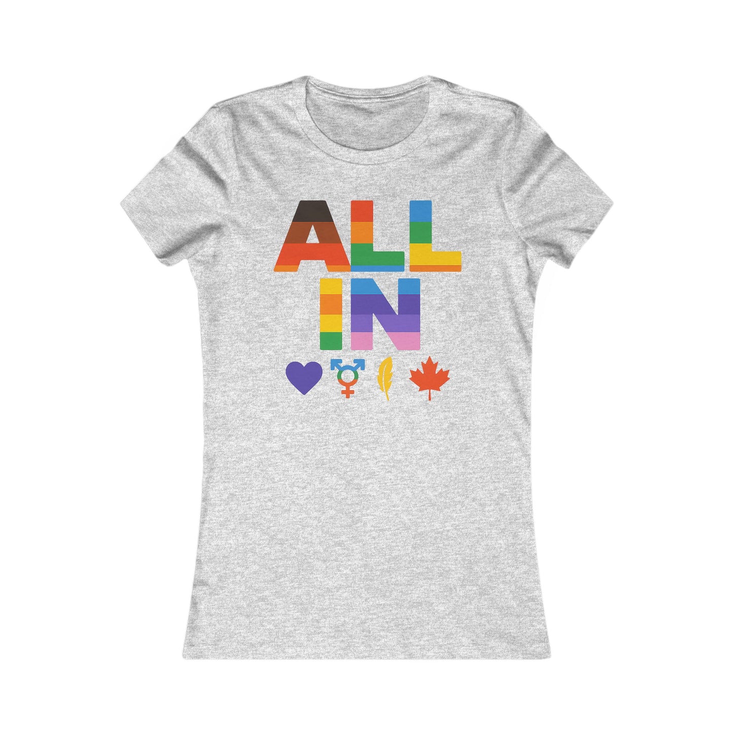 TOUT EN Cœur. Voix. Fierté. - T-shirt féminin avec cœur audacieux