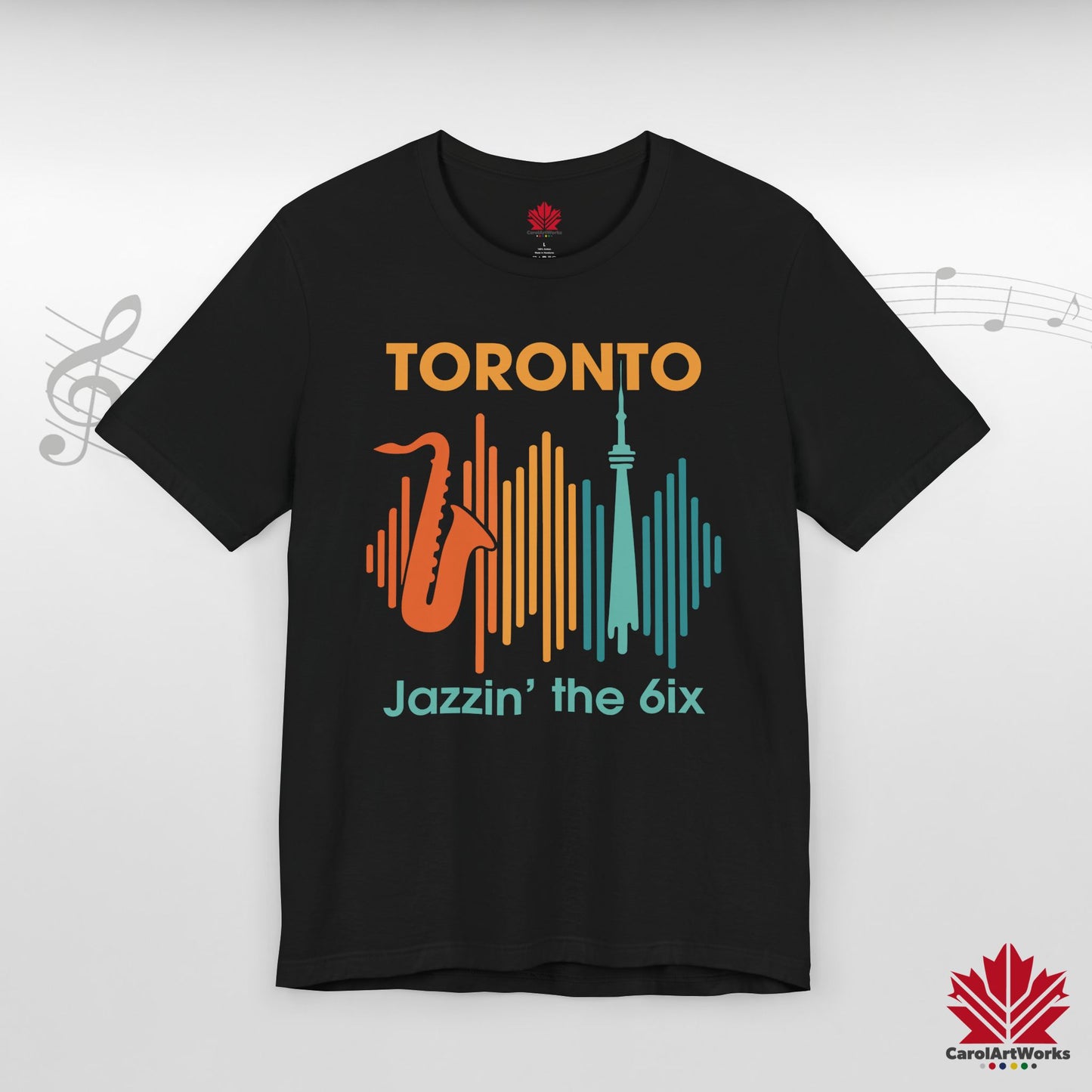 Toronto Jazzin' the 6ix – T-shirt haut de gamme pour un rythme urbain fluide