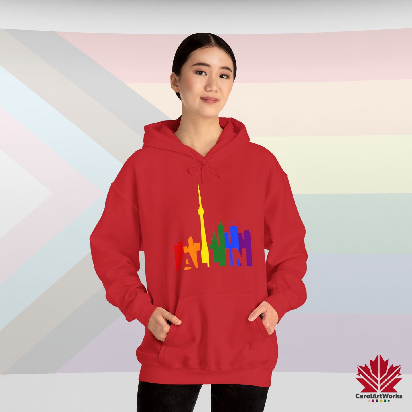 ALL IN - Sweat à capuche Pride chaud et confortable