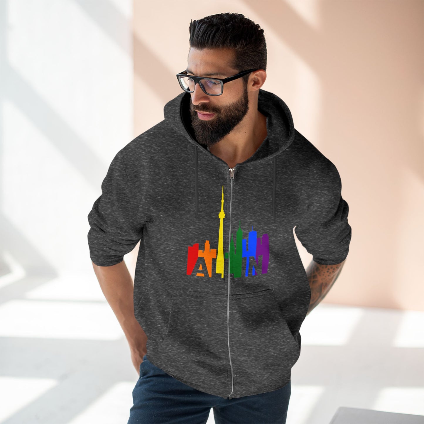ALL IN - Sweat à capuche zippé doux pour les journées fraîches