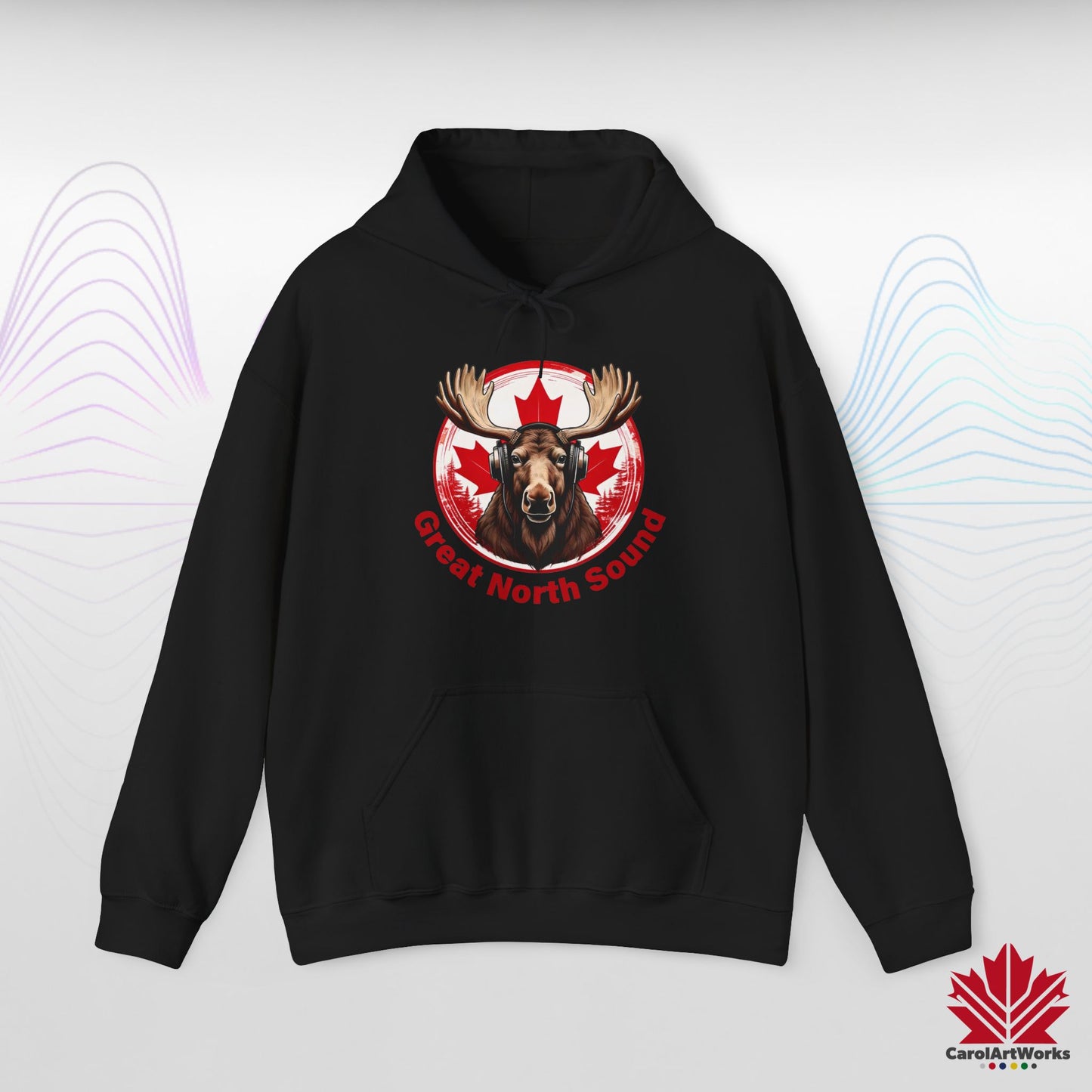 Sweat à capuche « Great North Sound » à l'ambiance canadienne chaleureuse