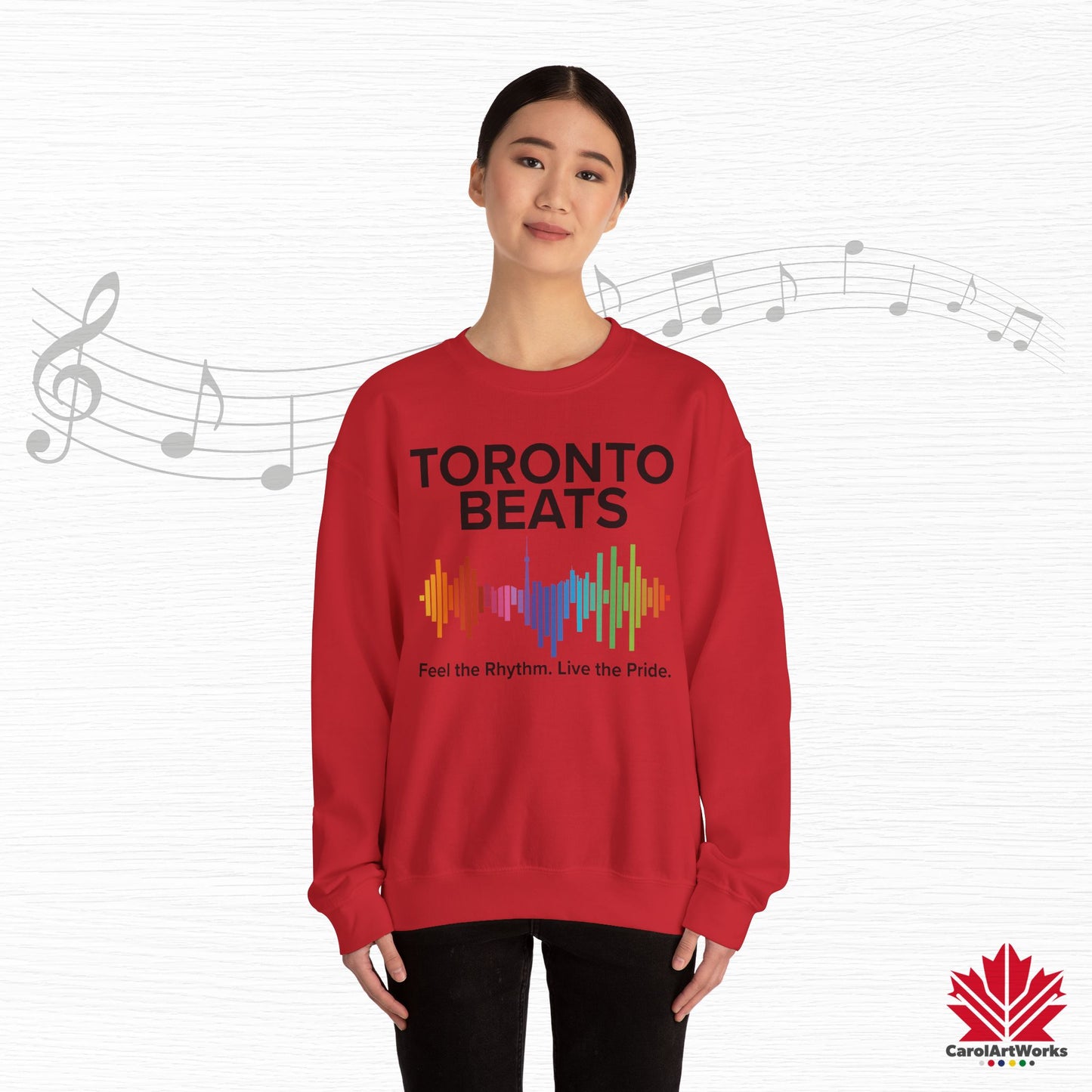 Sweat-shirt Toronto Beats Pride – Journées de détente. Âme chaleureuse.