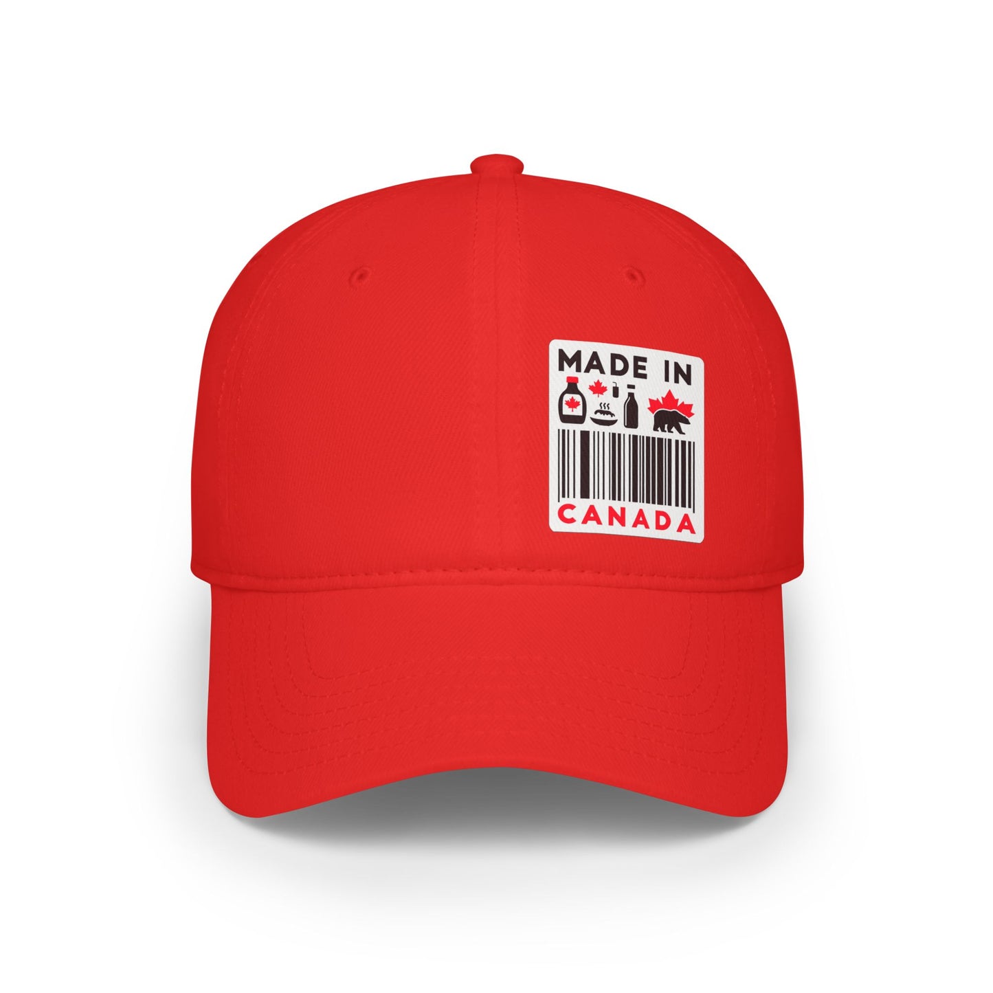 Casquette de baseball à profil bas « Fabriquée au Canada » – Chapeau ajustable