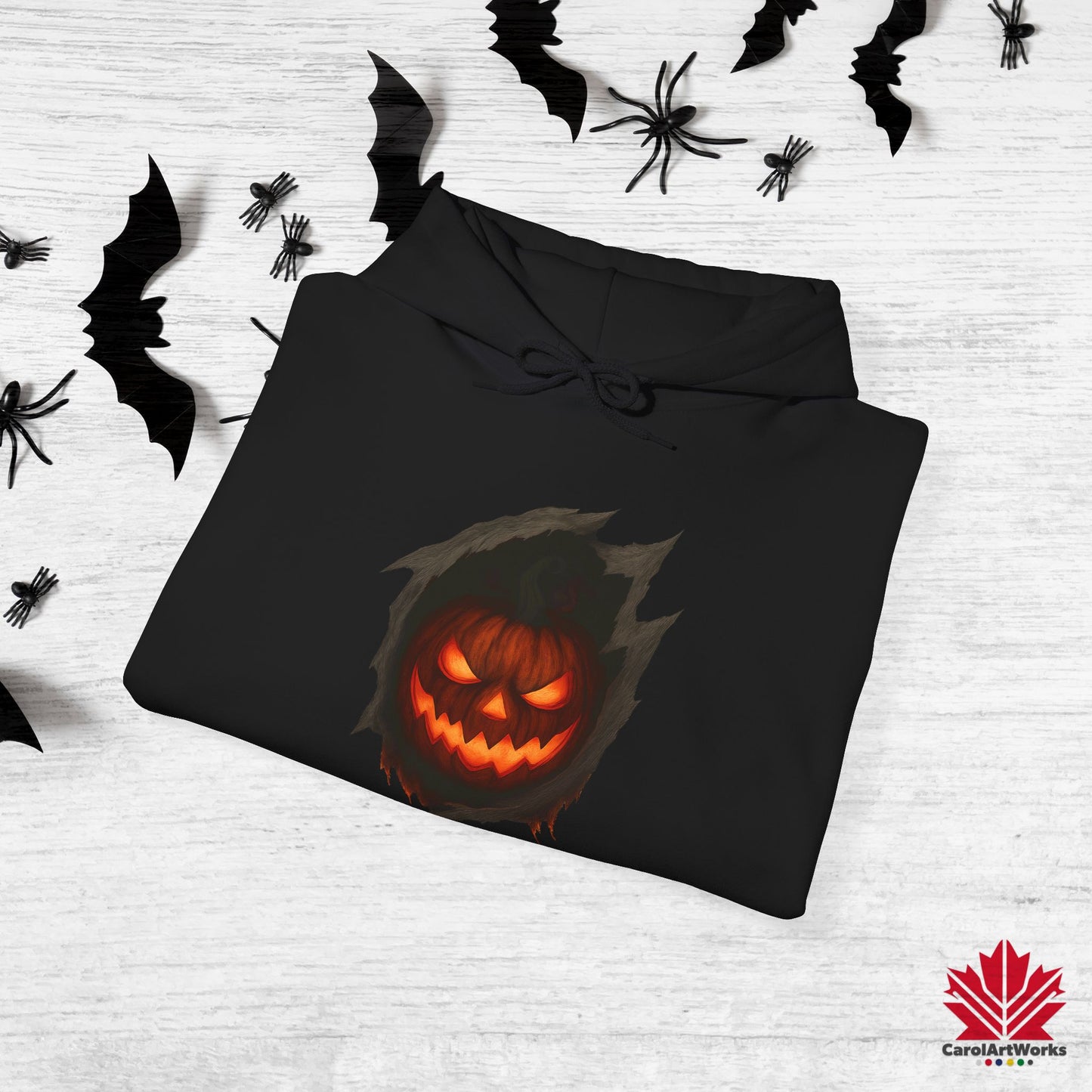Pumpkin Core – Hoodie | Glowing Pumpkin Halloween Design