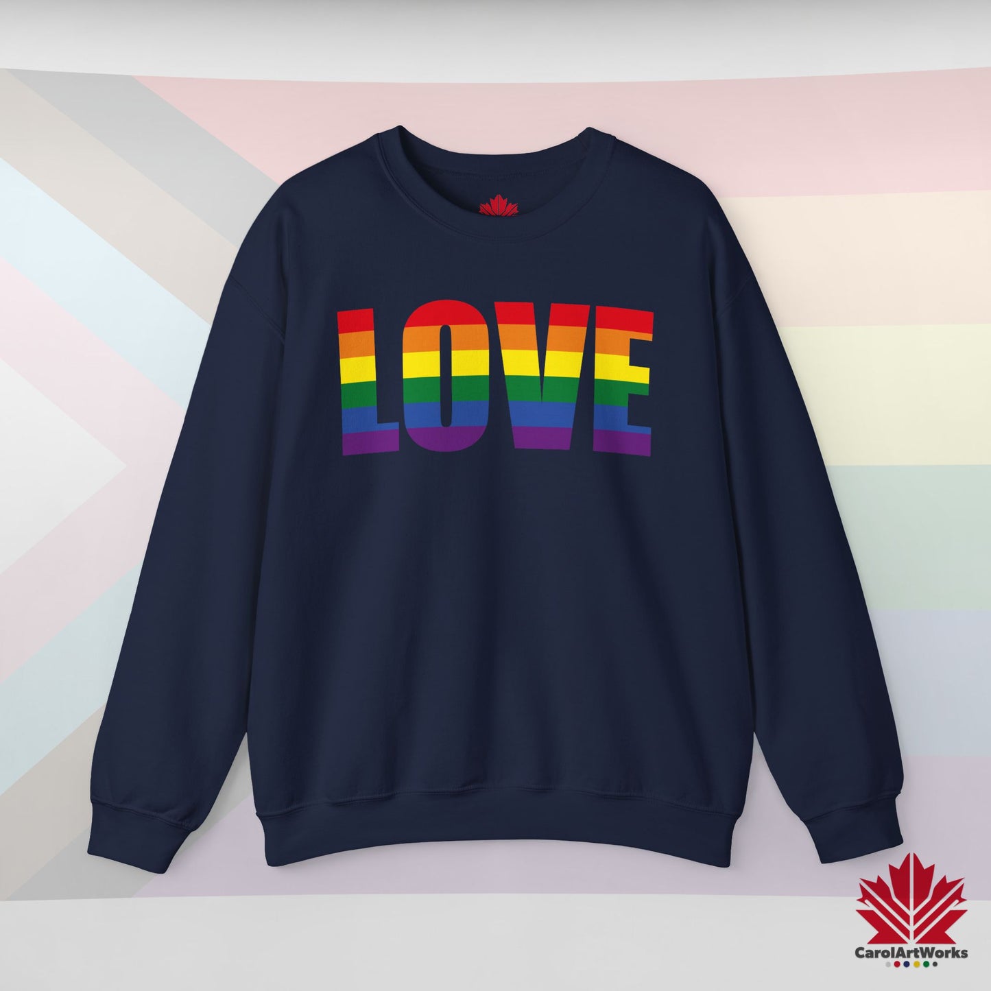 LOVE - Pride Toronto Crewneck Sweatshirt – Unisex Fit – Cozy & Bold
