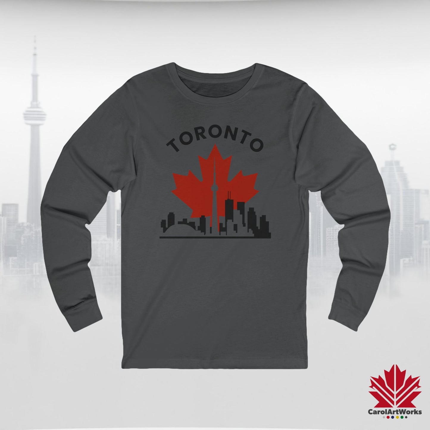 T-shirt à manches longues Toronto Leafline pour les journées fraîches en ville