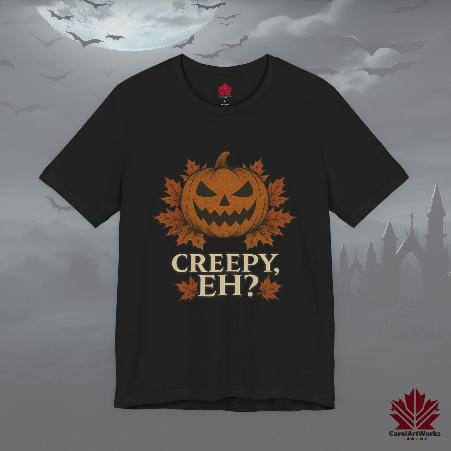 Creepy, Eh? – Canadian Humour Halloween T-Shirt for Fall Season
