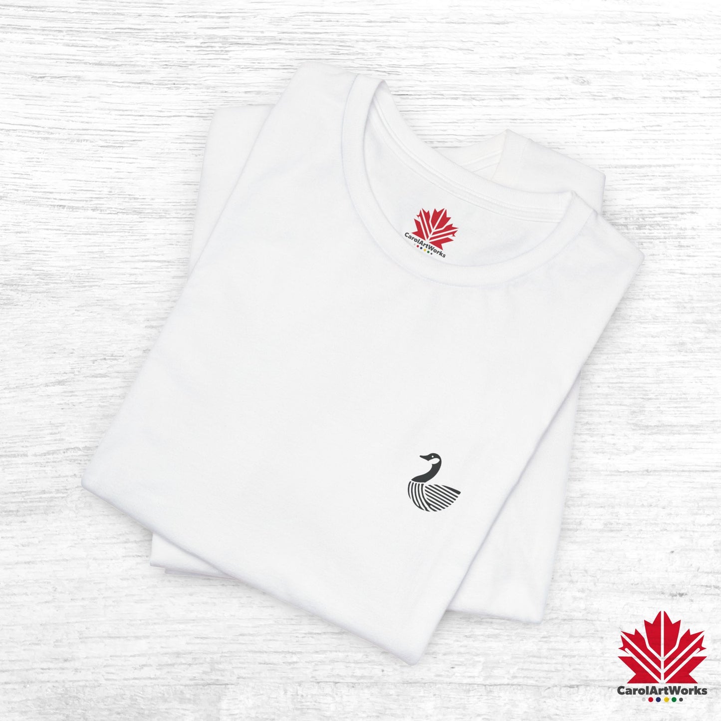 scandinavian minimalistic CANADA GOOSE Design Unisex Short Sleeve Tee - Soft and Comfortable, Perfect for Everyday Wear and Nature Lovers
