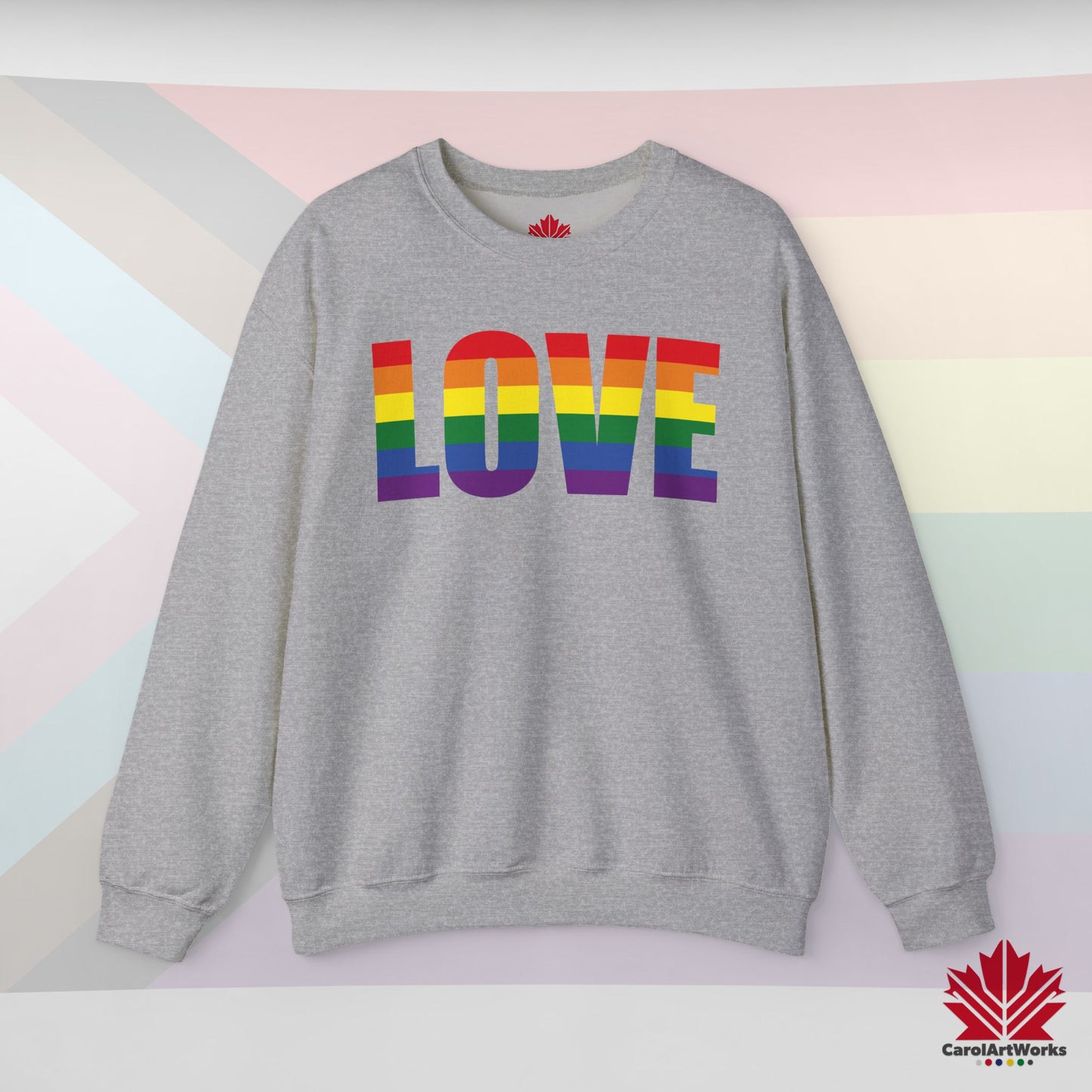 LOVE - Pride Toronto Crewneck Sweatshirt – Unisex Fit – Cozy & Bold