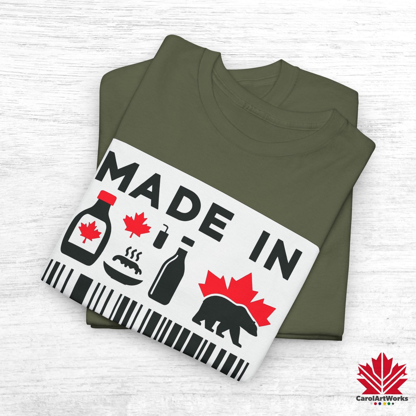 “Made in Canada” Unisex Cotton Tee – Canadian Pride T-Shirt