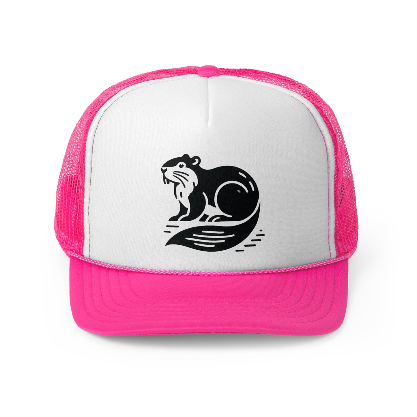 scandinavian minimalistic BEAVER Design Trucker Cap – Perfect for Outdoor Enthusiasts and Nature Lovers