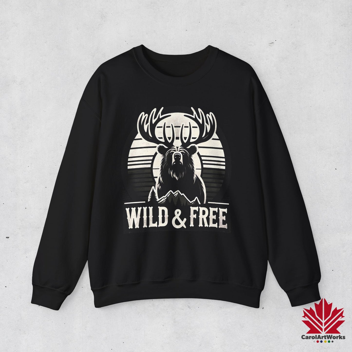 “Wild & Free” Unisex Sweatshirt – Cozy Everyday Essential