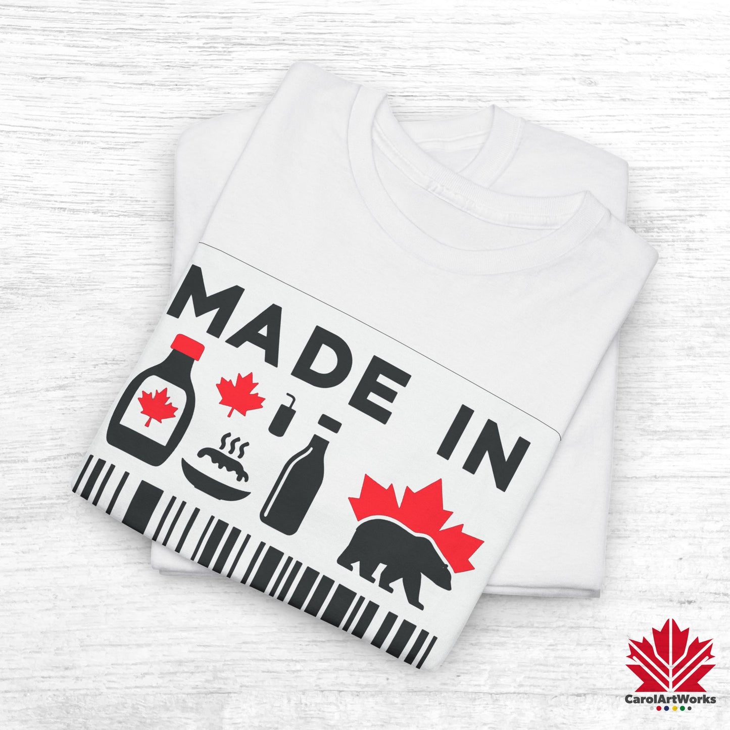 “Made in Canada” Unisex Cotton Tee – Canadian Pride T-Shirt